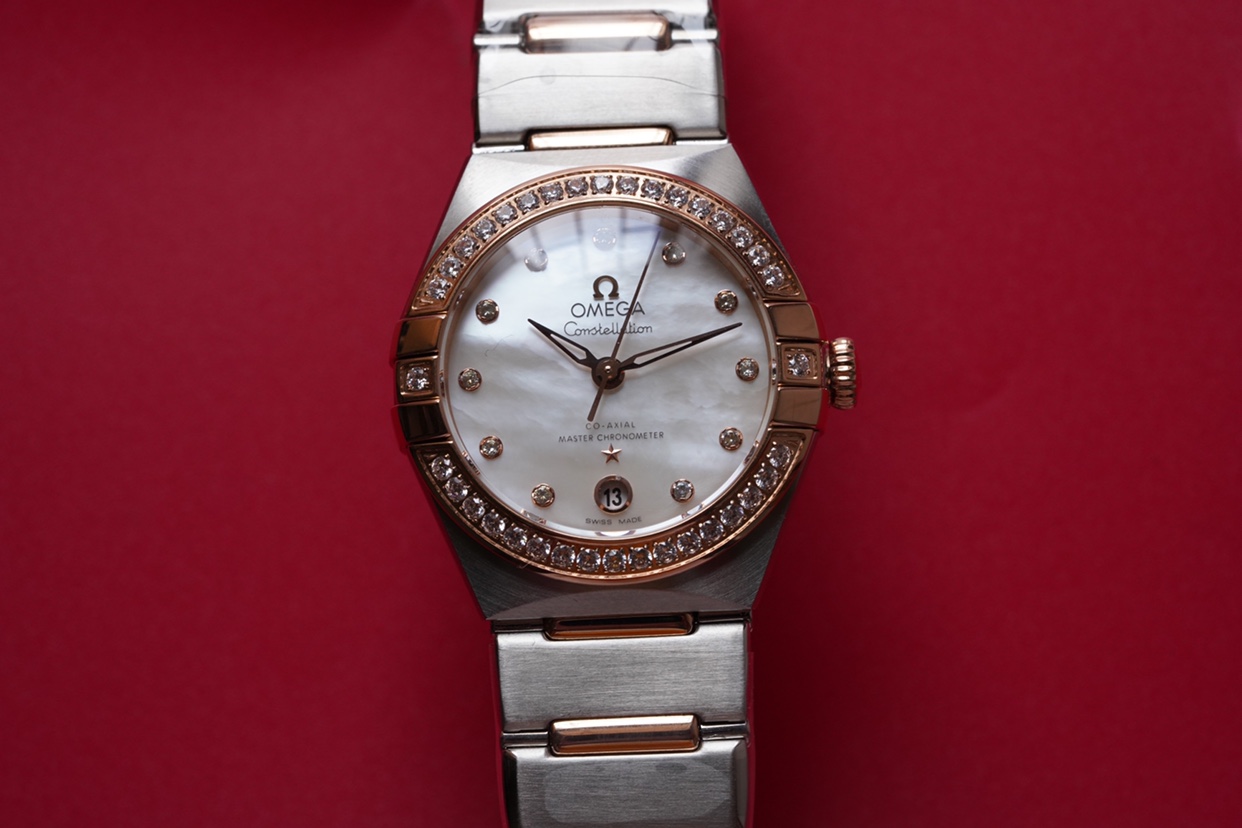 3s厂欧米茄星座系列131.25.29.20.55.001镶钻玫瑰金女士机械钢带顶级复刻手表